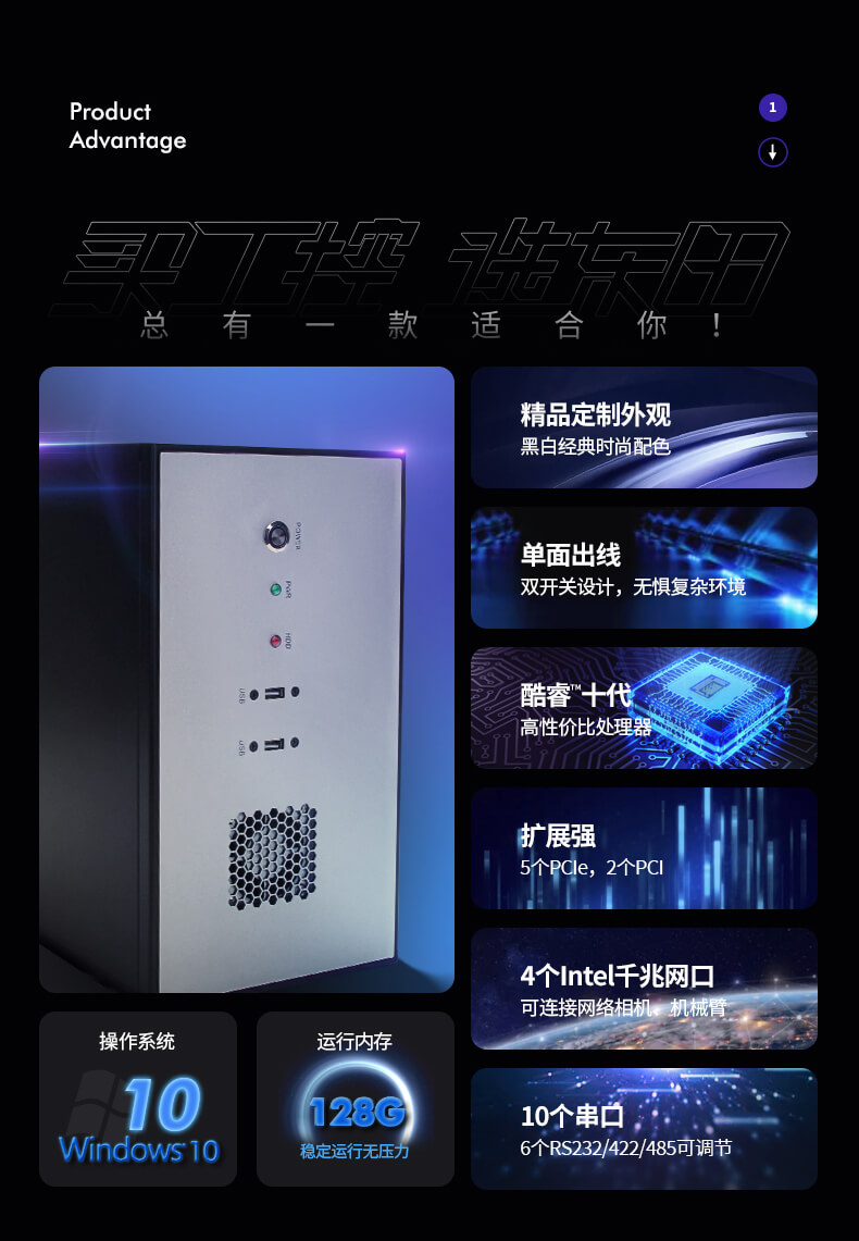 酷睿10代工控機,機器視覺工業電腦