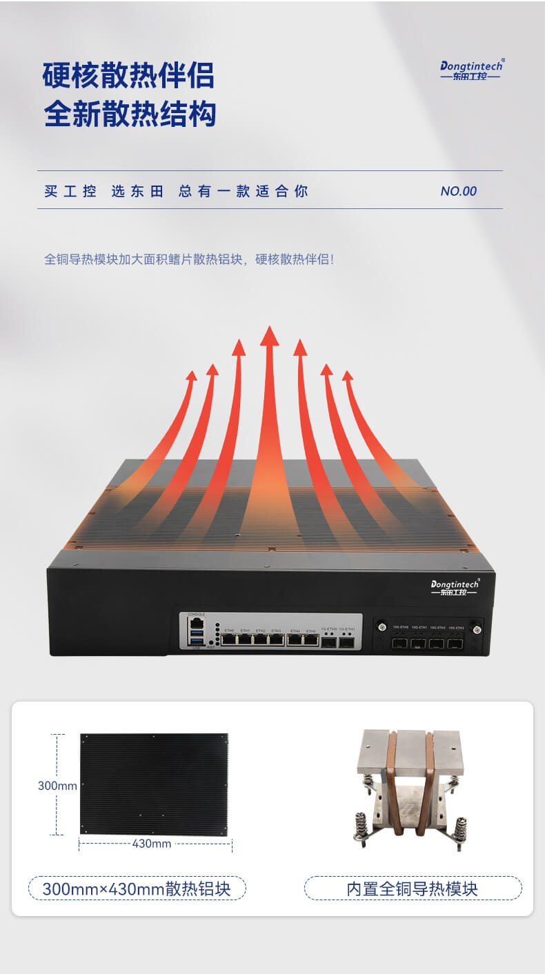 網絡安全工控機，多網口工業電腦