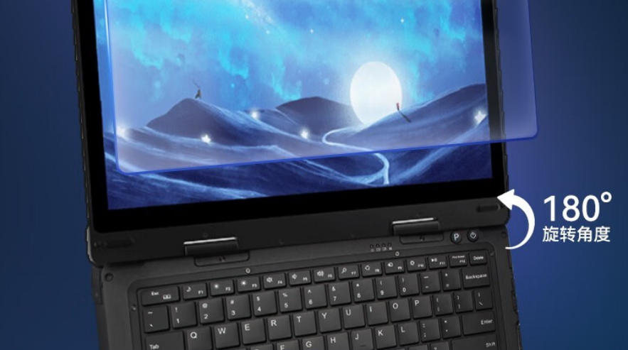 DTN-S1311EB三防筆記本尺寸為322*233*26mm，尺寸小巧，全鎂合金機身，材質輕盈。