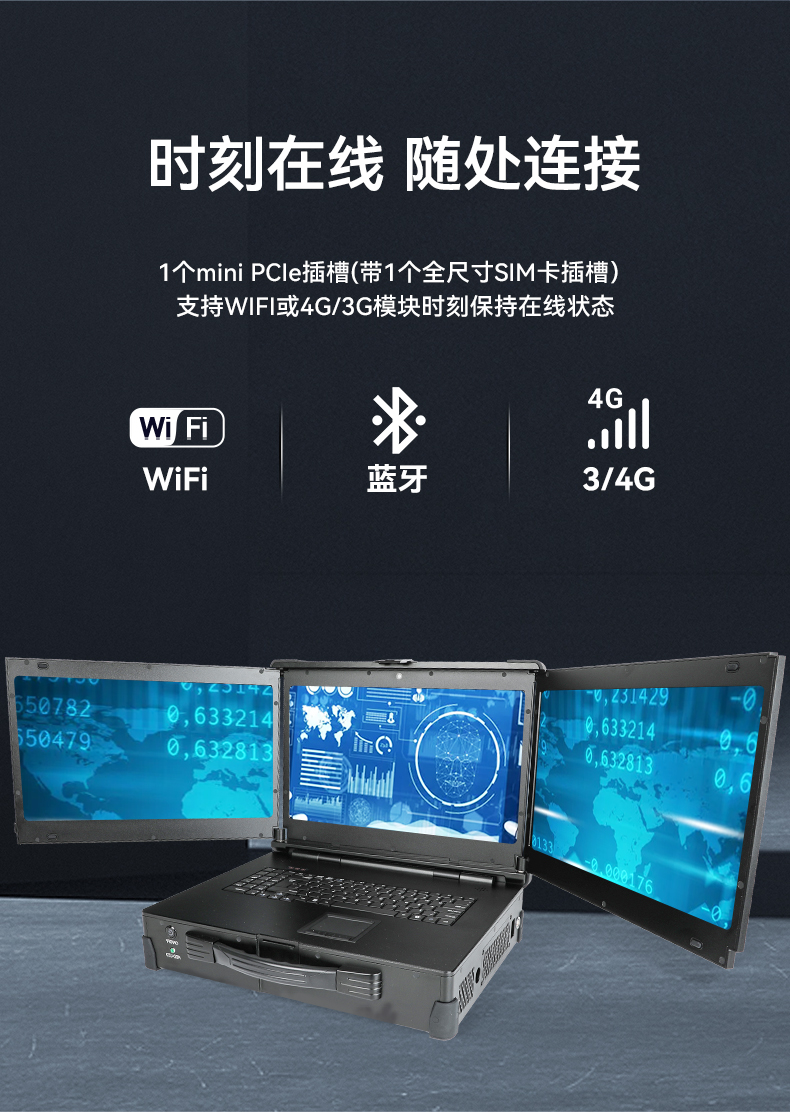 三屏加固便攜機,移動工作站,DT-S1437CU-FD2K.jpg 三屏加固便攜機,移動工作站,DT-S1437CU-FD2K.jpg