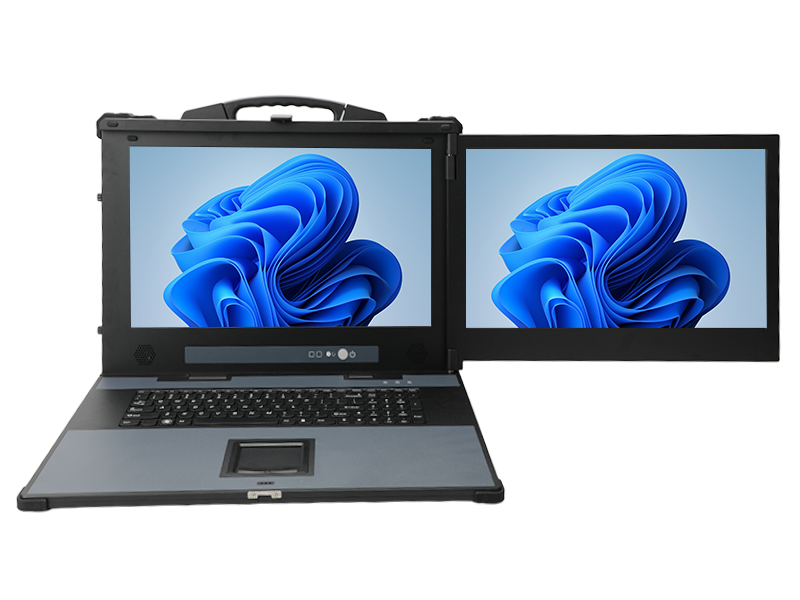 下翻雙屏便攜機,17.3英寸酷睿多擴展主機,工業現場運維,DTG-1427ZD-BH110MA